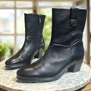 Munro $180 Tyler Leather Arch Support Ankle Boots Women’s Size 7.5M Zip Comfort